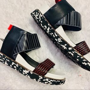 UNITED NUDE Rico Sandal in Coral Mix